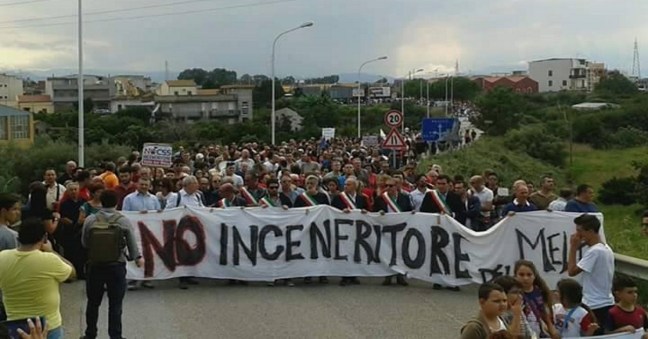 manifestazione no inceneritore ridim