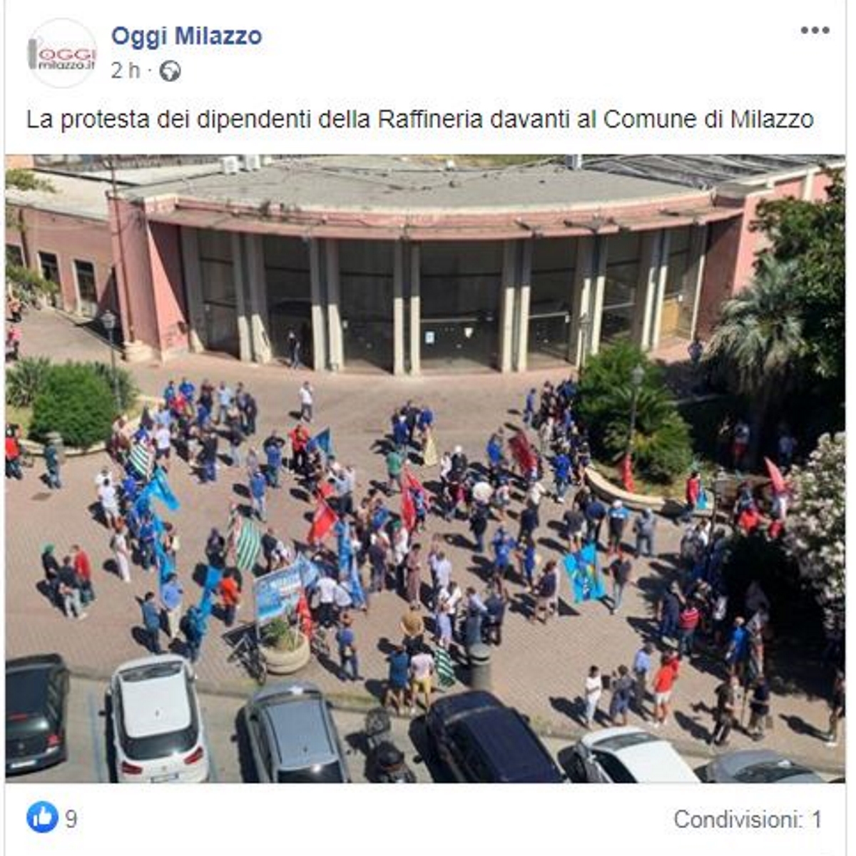 screenshot oggimilazzo foto manifestazione ram ritagliata